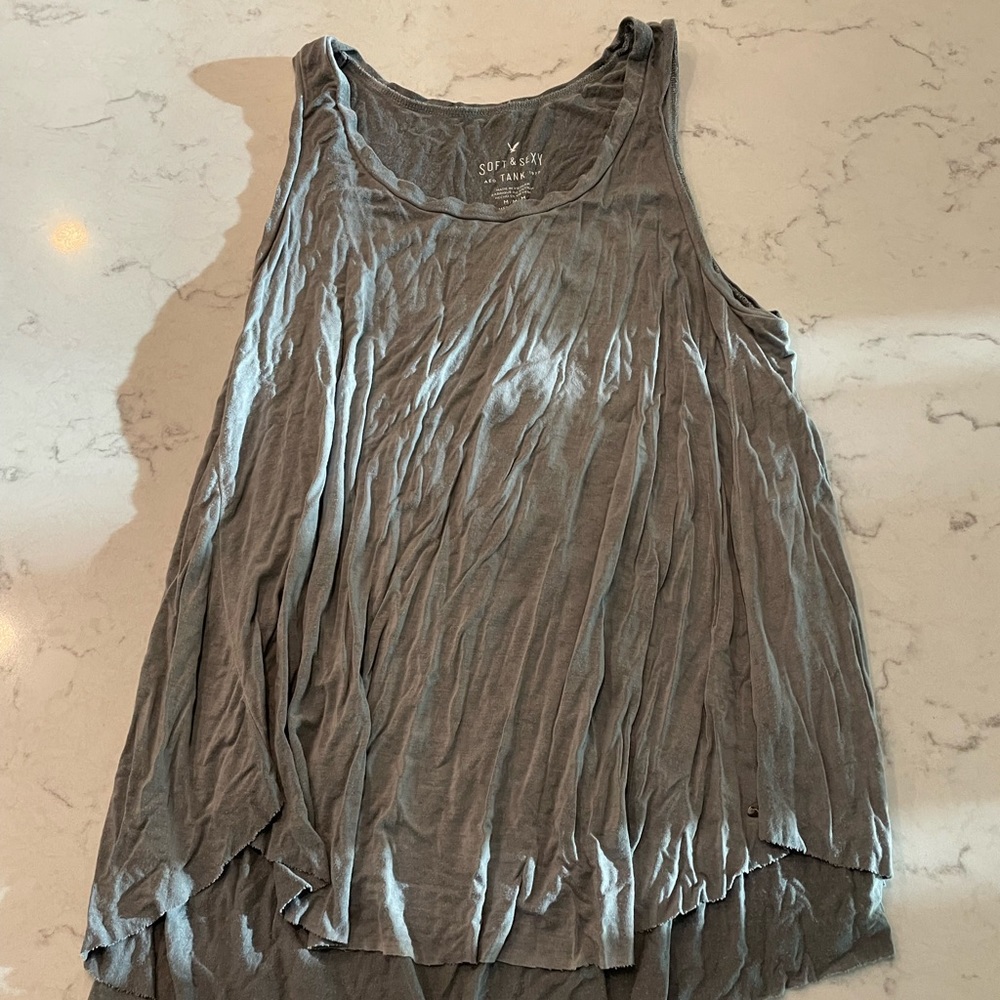 Gray American Eagle Soft & Sexy Tank